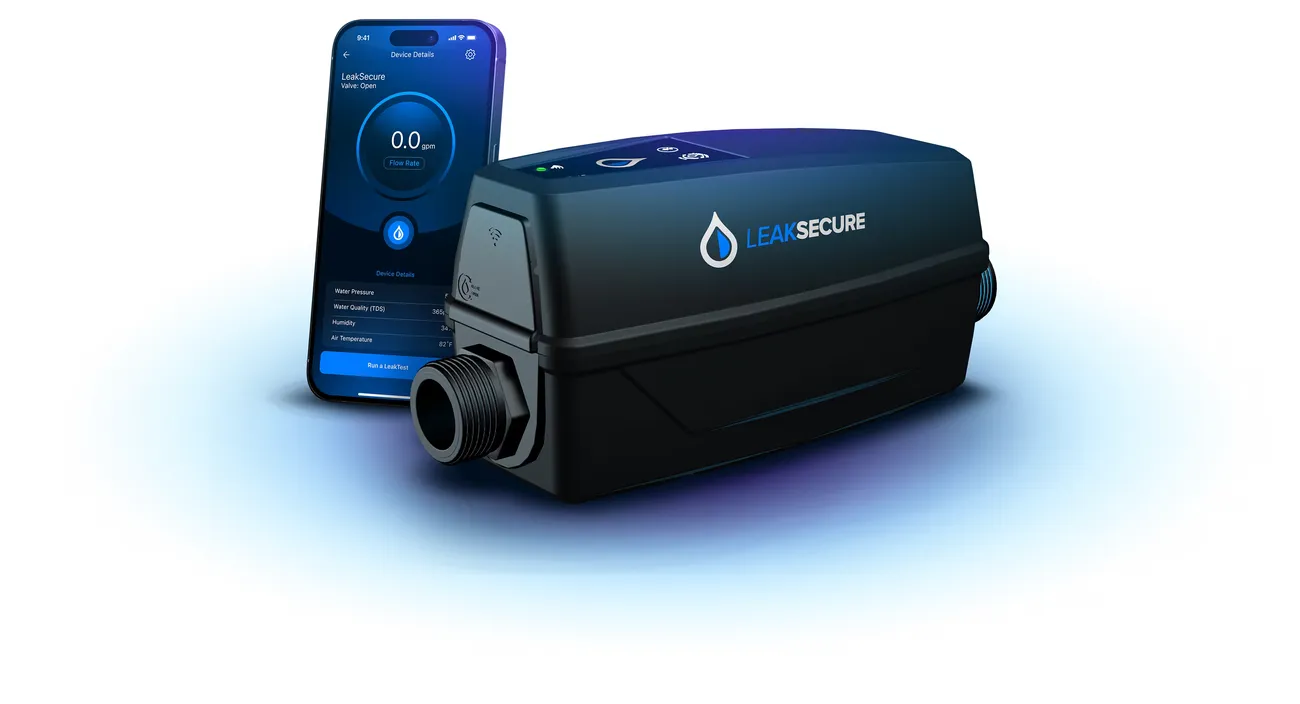 LeakSecure smart water leak detection and automatic shut-off valve